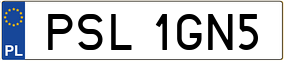 Trailer License Plate
